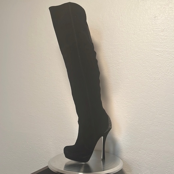 H by Halston Shoes - Brand New H by Halston Eliza Over the Knee Suede Stiletto Boots 💋